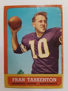 1963 Topps Fran Tarkenton #98 football card Minnesota Vikings (2nd Year) - Picture 1 of 7