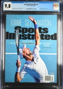 Novak Djokovic prima copertina SPORT ILLUSTRATA FC marzo 2024 edicola CGC 9,8 - Foto 1 di 2