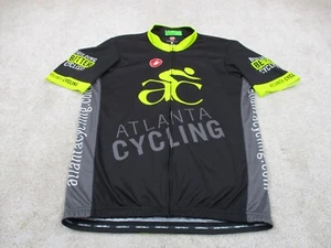 Castelli Cycling Jersey Womens Extra Large XL Black Atlanta Full Zip Bike Shirt - Picture 1 of 11