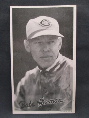 Babe Herman 1936 Goudey Wide Pen Premium R314 TYPE 1 Brooklyn Dodgers VG-EX - Image 1 of 2