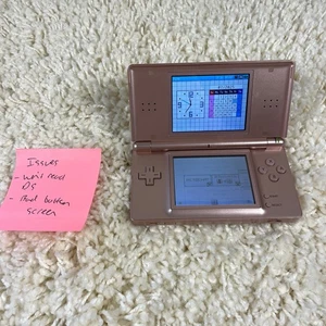 Consola de sistema portátil Nintendo DS Lite rosa Nintendogs USG-001 PARA REPUESTOS - Imagen 1 de 11