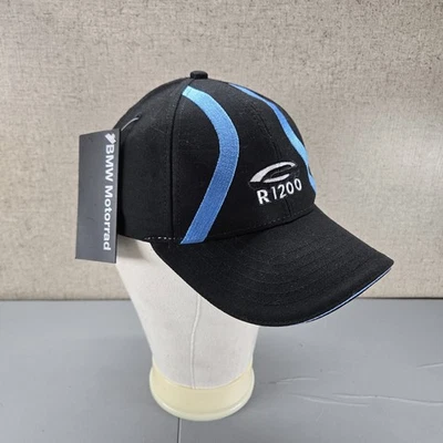 Gorra de béisbol ajustable negra/azul con correa BMW Motorrad R 1200 NUEVA Foto 1 de 4