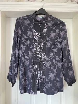 Vintage Monsoon Silk Mix Blouse/ Jacket Size 12 - Image 1 of 4