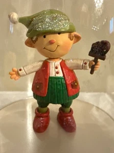 Hallmark Happy Tappers 2009 Rare Painter Elf Paintbrush Works - Picture 1 of 8
