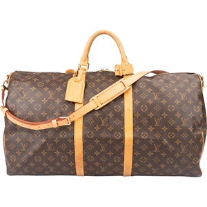 Louis Vuitton Canvas Monogram Keepall 55 Bandouliere Weekender Reisetasche - Bild 1 von 9