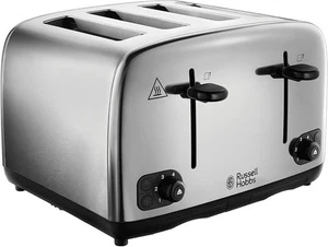 Russell Hobbs Adventure 4 Slice Toaster Stainless Steel & Brushed Polished 24090 - Picture 1 of 10