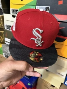 New Era 606 Brims Chicago White Sox Pink UV Exclusive Fitted Not Hat Club Rare G - Picture 1 of 3