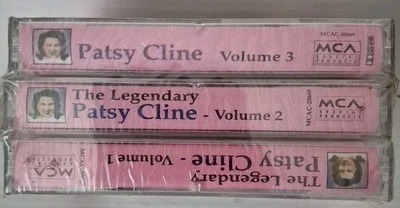 THE LEGENDARY PATSY CLINE  Volumes 1,2,3  MCA CASSETTES 1991  26 Songs  SEALED - Image 1 of 4