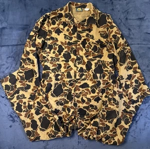 Vintage 90s Cabela’s Mens 2XL Reg (50-52) Coveralls Duck Camo Made In USA - Picture 1 of 5