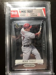 Mike Trout 2012 1st Panini Prizm #50 BASE RC ANGELS GRADED HGA 9 - Picture 1 of 2