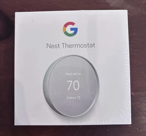 Google G4CVZ Nest Brand New unopened Smart Programmable Wifi Thermostat Fog Gray - Picture 1 of 6
