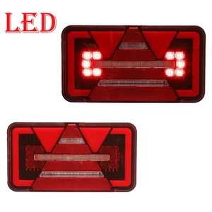 12 V/24Volt LED Rückleuchten Satz für LKW-Anhänger Multipoint Heckleuchten Paar - Bild 1 von 19