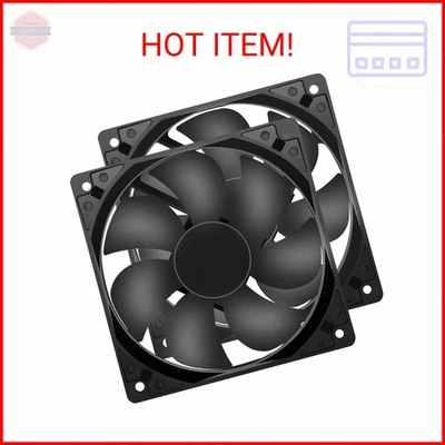 12V DC Fan Strong Quiet 120x120x25mm 12cm Small Cooling Fan 2Pin 2Wire 1600RPM H - Image 1 of 2