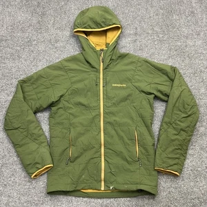 Patagonia Jacket Mens Small Insulated Hooded Athletic Outdoors Ultra Light Green - Picture 1 of 12