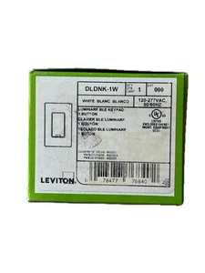 Leviton DLDNK-1W Lumina RF Decora 1Button multi-function BLE Keypad White - Picture 1 of 4