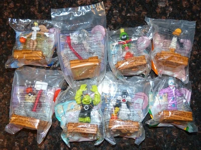 Полный набор из 8 фигурок игрушек Happy Meal Space Jam Looney Tunes McDonald's 1996 - Изображение 1 из 4