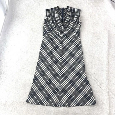 Burberry London Nova Check Ruffled Knee-Length Dress [Size40/EX] LTD From JAPAN - Image 1 of 4