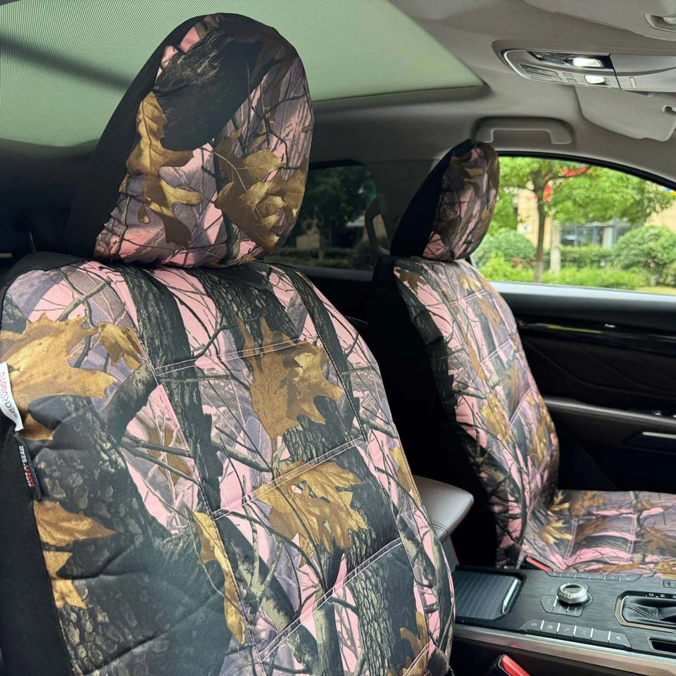 Capa de assento dianteiro durável lona camuflada rosa para Hyundai Excel - Imagem 1 de 4