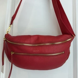 Hammitt Los Angeles Charles Large Crossbody Poppy Red Brushed Gold $395 - Picture 1 of 8