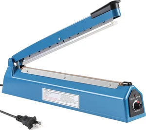 Sellador térmico por impulso de 16 pulgadas bolsas manuales sellador máquina de sellado térmico bolsa de polietileno Hea - Imagen 1 de 7
