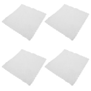 4 Sheets Hand-painted Square Scarf Miss White Cotton Handkerchiefs Ladies - Picture 1 of 12