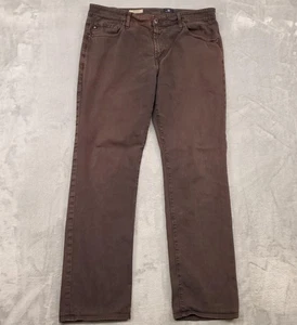 AG Adriano Goldschmied Pants Mens 36x32 Brown The Graduate Tailored Leg Stretch - Picture 1 of 16
