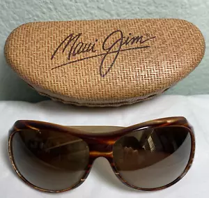 Maui Jim Sunglasses Lehua MJ-203-22 Tortoise Shell Frame Case Tiny Scratch - Picture 1 of 12