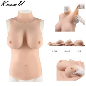 Neu C/D/I Tasse Halbkörper Silikon/Baumwoll füller Brust bildet natürliche Büste - Picture 1 of 16