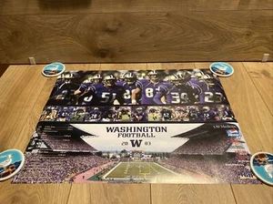 2003 Washington Huskies SAISONPLAN POSTER 24” X 18” Husky Football - Bild 1 von 9