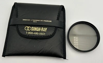 Singh-Ray Filter 58mm LB Warming CIR Polarizer with Padded Leather Case VGUC - Image 1 of 4