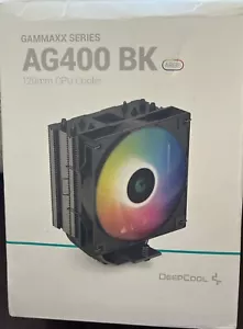 DEEP COOL GAMMAXX SERIES AG400 BK 120MM CPU COOLER ARGB Distressed Box  - Picture 1 of 3