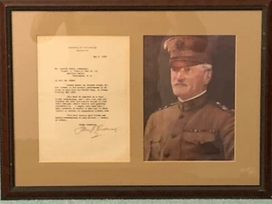 John J. Pershing Autographed Letter 1925 - Bild 1 von 4