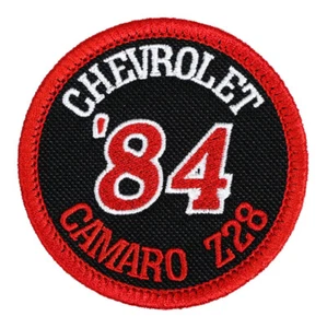 1984 Chevrolet Camaro Z28 Embroidered Patch Black/Red Iron-On Sew-On Jacket Hat - Picture 1 of 2