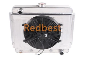 CUBIERTA RADIADOR ALUMINIO 14" VENTILADOR 3 FILAS AJUSTE Chevrolet Nova Chevy II V8 1962-1967 - Imagen 1 de 10