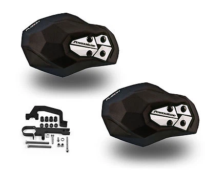 Powermadd Fuzion Series Handguards Guards Hayes Mount Kit Ski Doo Snowmobile - Image 1 of 4