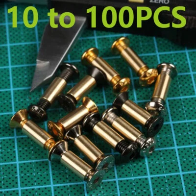 Pernos de mango de cuchillo de latón de acero inoxidable sujetadores remaches pernos de tornillo hágalo usted mismo Foto 1 de 4