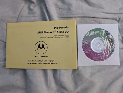 SURFboard Cable Modem SB4100 User Guide And USB Drivers CD ROM Unopened - Image 1 of 4