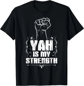 Hebrew Israelite Clothing Yah is Strength Judah Torah Tee Gift Unisex T-Shirt - Picture 1 of 4