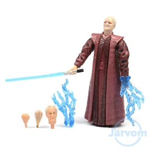Star Wars 3.75" ROTS Revenge of the Sith #35 Palpatine Blue Saber Loose Complete - Picture 1 of 1