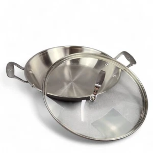 Emeril Lagasse 11" Skillet Fry Pan with Lid and Double Handles A4 304-2254 - Picture 1 of 7