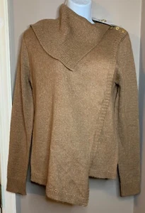 NWT Women’s Inner Circle Size S - Long Sleeve Brown Sweater Top - PRF - Imagen 1 de 4