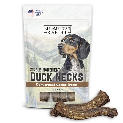 Duck Necks Natural Single Ingredient ( 6 Count ) Low-Fat Dehydrated Dog Treats - Image 1 of 4