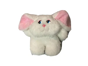 Plüsch Hase oder Maus weiß mit rosa Ohren Vintage - Bild 1 von 4