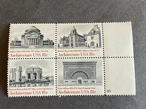 US Stamp 18 Cent Architecture SC #1931 Block 4 MNH - Picture 1 of 4