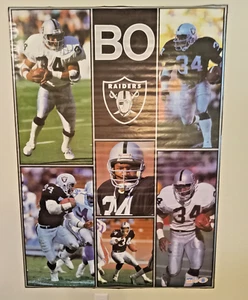 "Póster Starline de la NFL de 1990 de los Bo Jackson Raiders RARO ENORME 41,5""x57"" Nuevo de Lote Antiguo" - Imagen 1 de 7