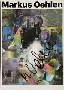 Markus Oehlen signiert Kunst Karte Unterschrift Signatur Autogramm Orig. Signed - Picture 1 of 2