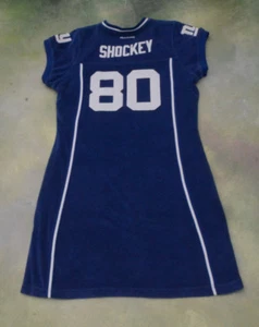 VTG Reebok On Field NFL New York Giants Jeremy Shockey #80 Women's Dress Size L. - Picture 1 of 6