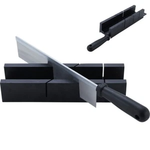 SÄGESET FEINSÄGE mit SCHNEIDELAGE 250 mm KUNSTSTOFF GEHRUNGSLADE HANDSÄGE SÄGE - Bild 1 von 6