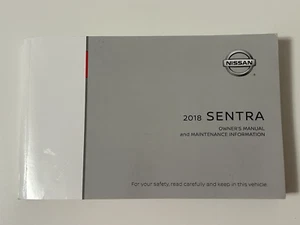 2018 Nissan Sentra OWNER'S MANUAL & Maintenance Information - GREAT CONDITION! - Picture 1 of 7