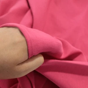 50cm Rosa Bündchenstoff Jersey Schlauchware aus Baumwolle Stoffe Meterware - Bild 1 von 2